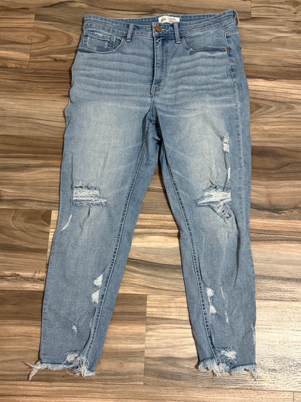 BKE Parker Jeans Women’s 31 Universal Fit High Rise Ankle Skinny Distressed
